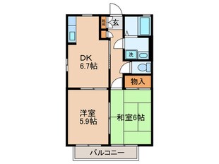 リバ－パ－クＡの物件間取画像